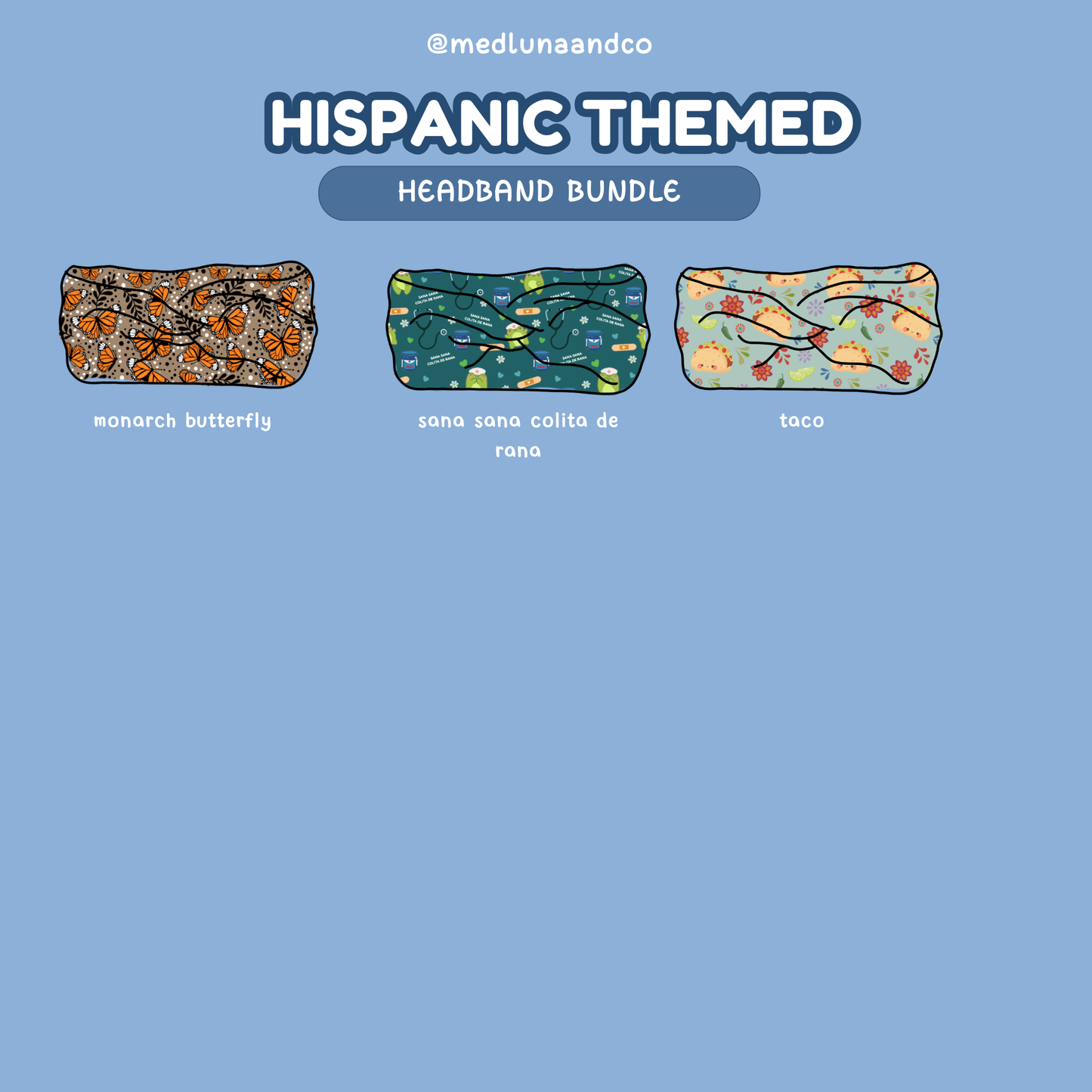 HISPANIC THEMED HEADBAND BUNDLE