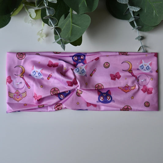 SAILOR MOON - LUNA AND ARTEMIS WITH SYMBOLS HEADBAND