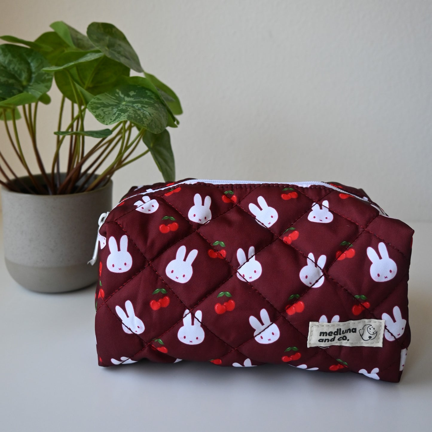 MIFFY CHERRY RED THEMED MAKEUP BAG