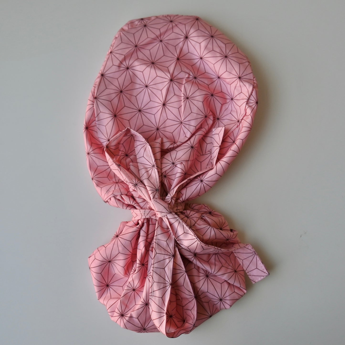 DEMON SLAYER - NEZUKO KAMADO SATIN LINED PONYTAIL SCRUB CAP