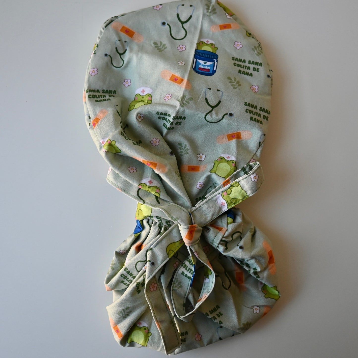 SANA SANA COLITA DE RANA SATIN LINED PONYTAIL SCRUB CAP