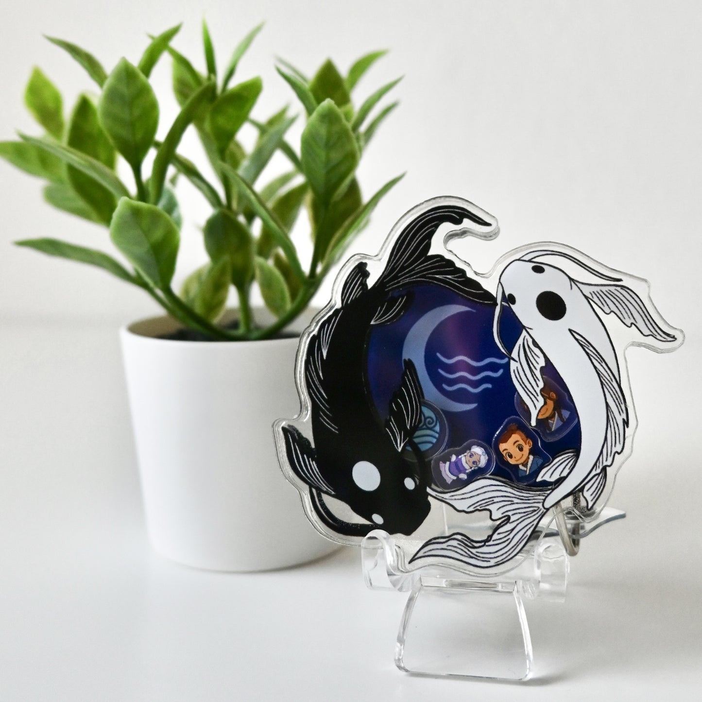 ATLA - TUI AND LA THEMED ACRYLIC SHAKER BADGE REEL