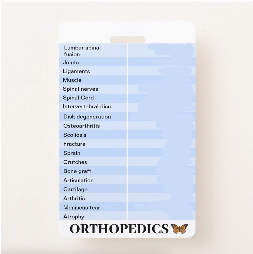 ORTHOPEDICS