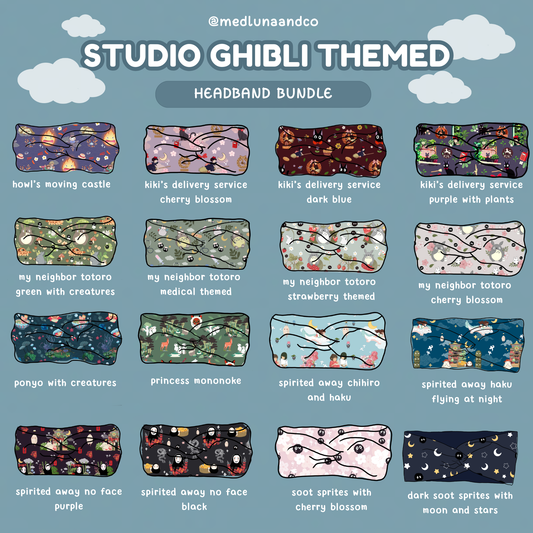 STUDIO GHIBLI HEADBAND BUNDLE