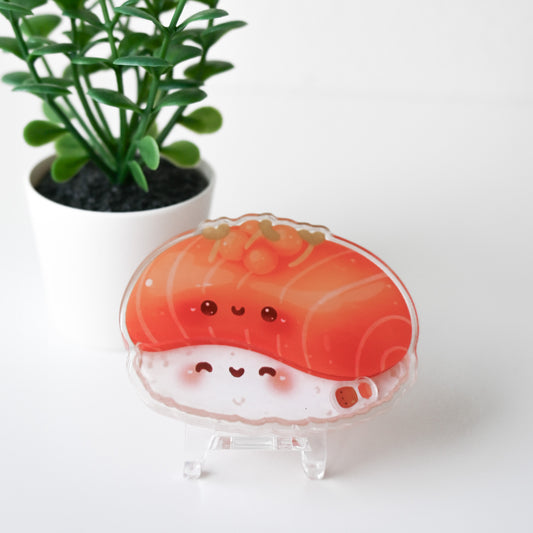SUSHI THEMED ACRYLIC SHAKER BADGE REEL