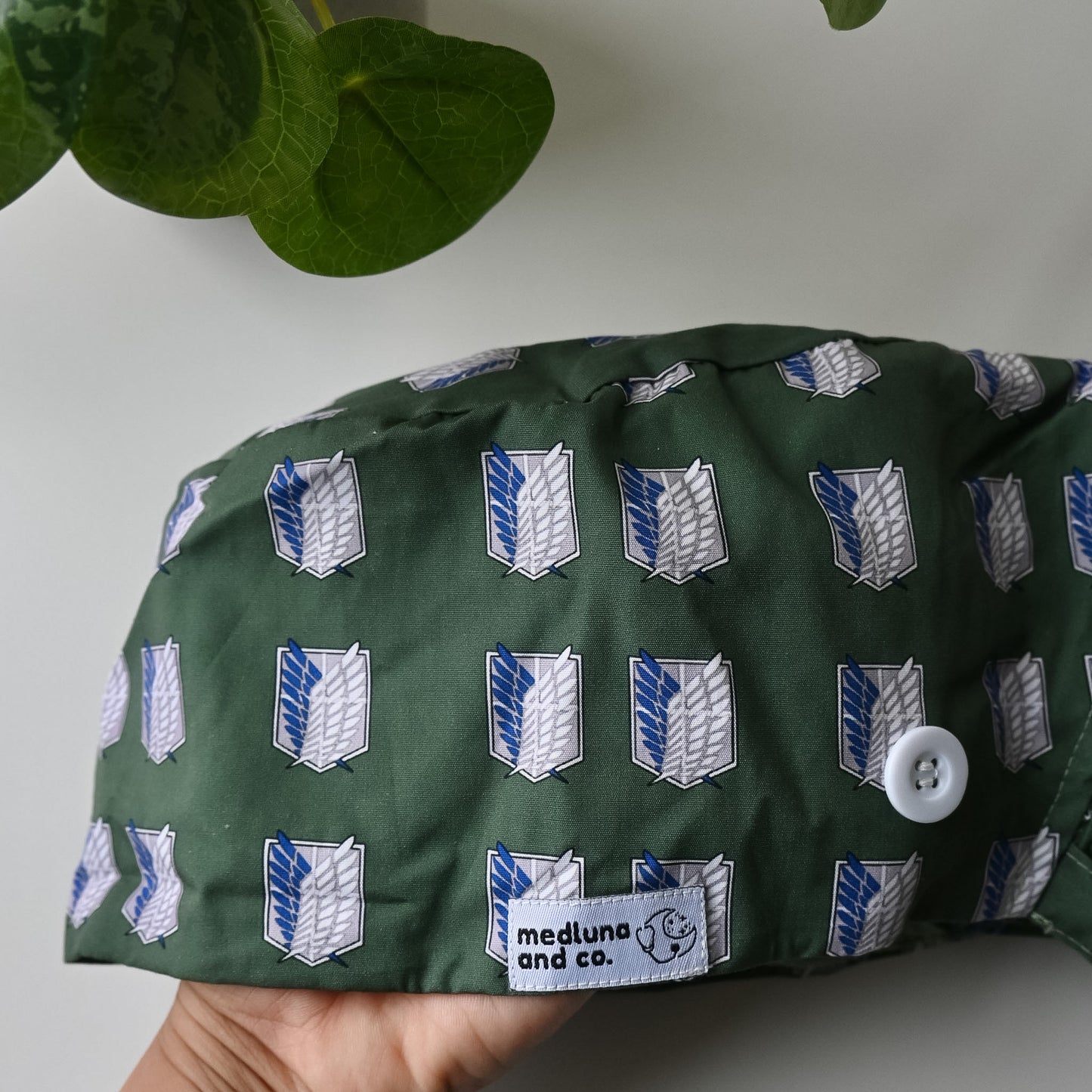 ATTACK ON TITAN SATIN LINED PONYTAIL SCRUB CAP