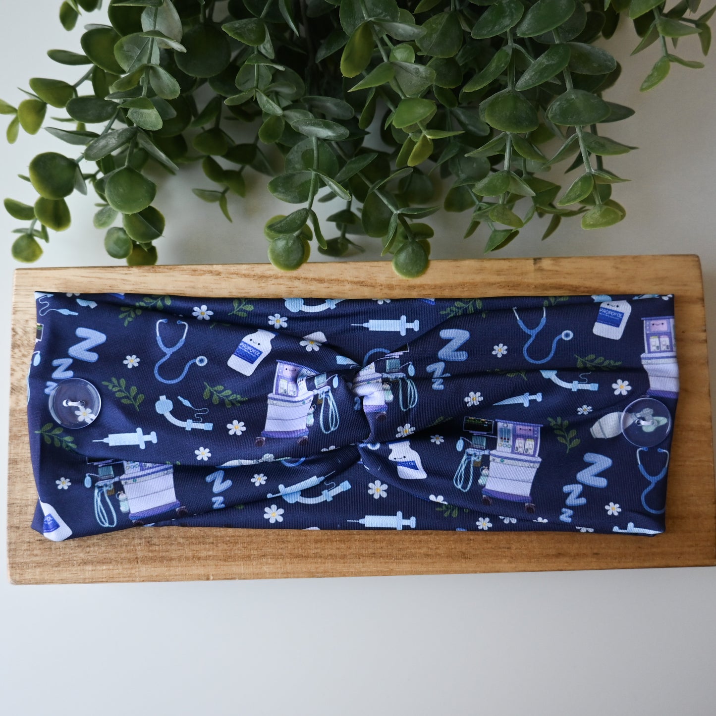 ANESTHESIOLOGY THEMED HEADBAND