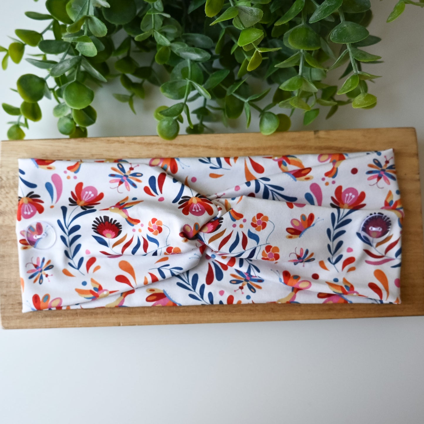 HISPANIC TRADITIONAL NEUTRAL TALAVERA PATTERN HEADBAND