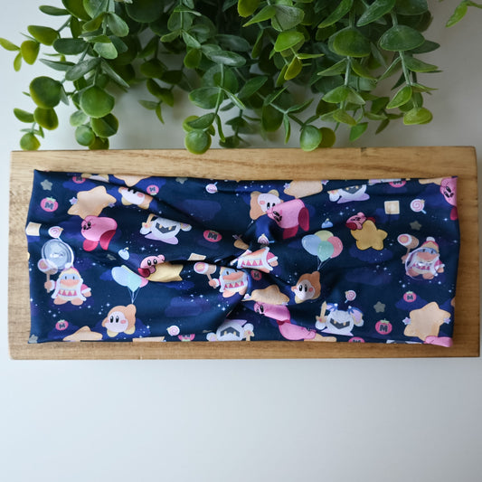 KIRBY - DARK BLUE WITH ITEMS THEMED HEABDAND