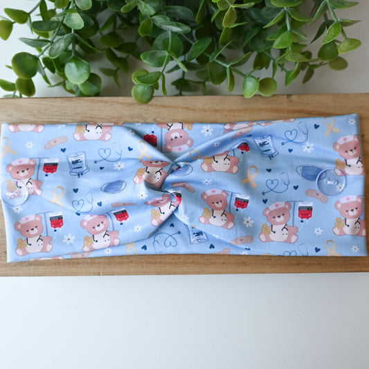 PEDIATRIC ONCOLOGY THEMED HEADBAND