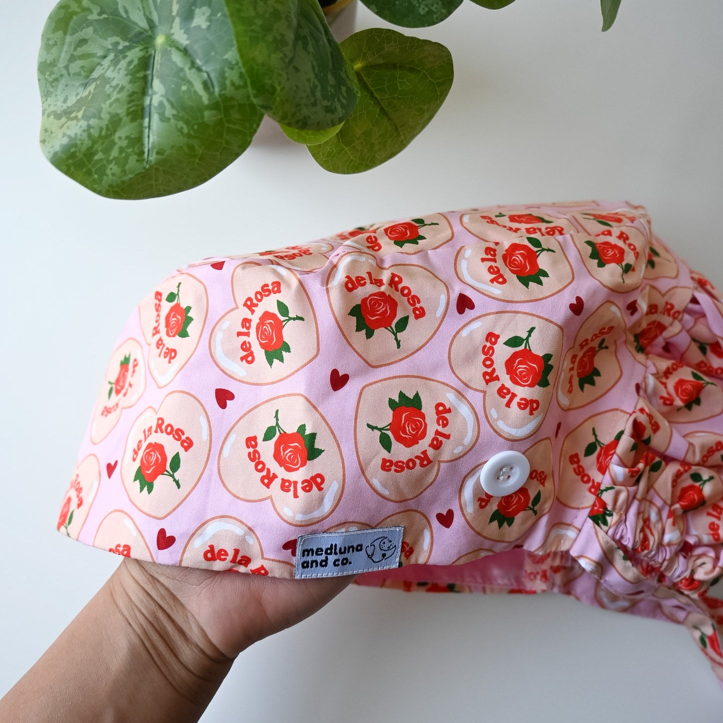 MAZAPAN THEMED SATIN LINED PONYTAIL SCRUB CAP