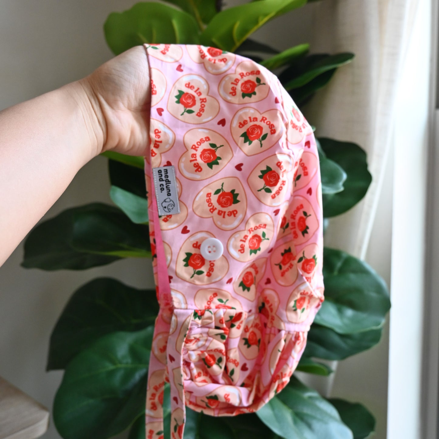 MAZAPAN THEMED SATIN LINED PONYTAIL SCRUB CAP