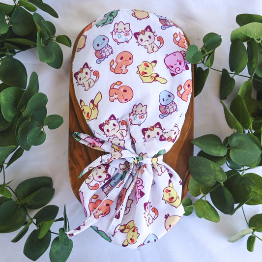 POKÉMON - KAWAII POKÉMON SATIN LINED PONYTAIL SCRUB CAP