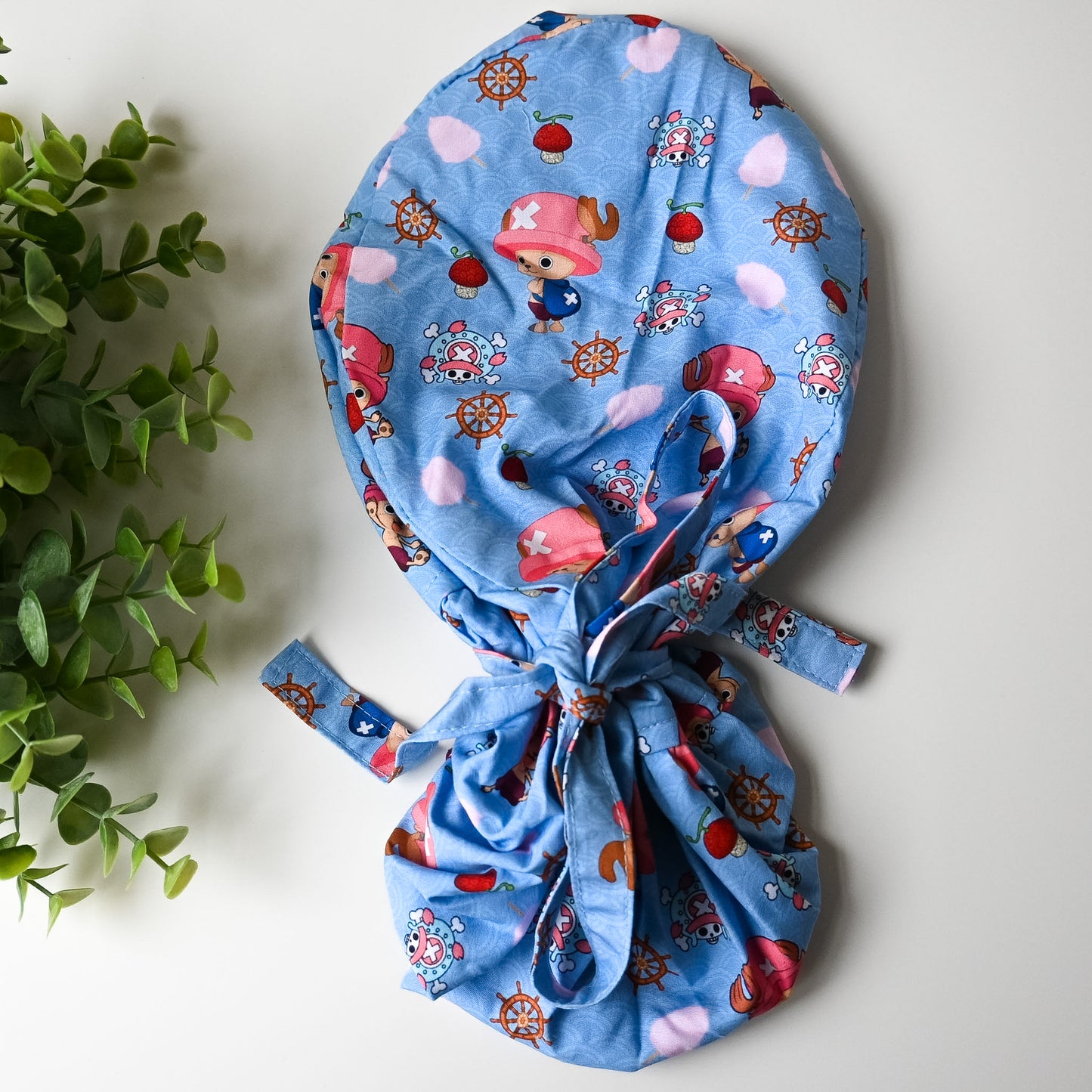 ONE PIECE - TONY TONY CHOPPER SATIN LINED PONYTAIL SCRUB CAP