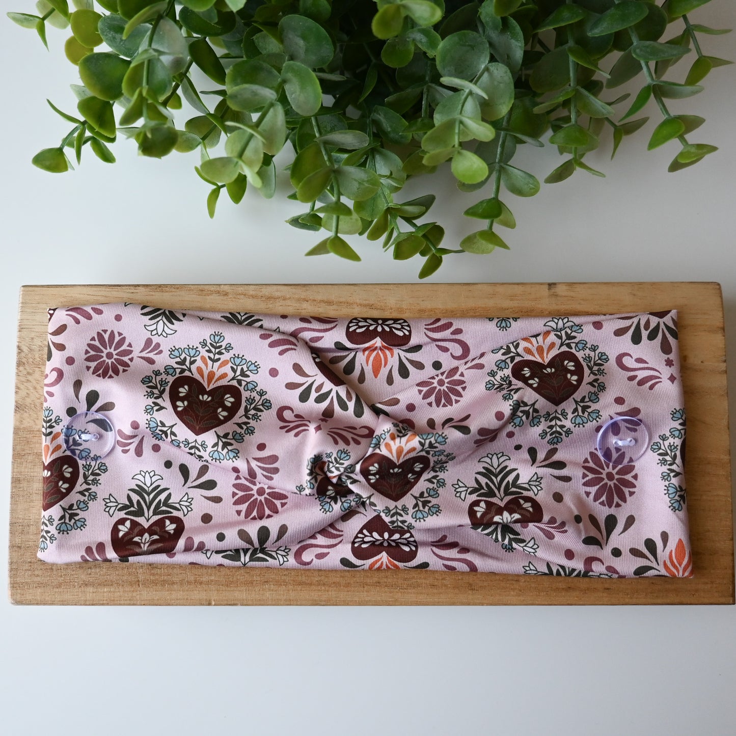 MEXICAN SACRED HEARTS NEUTRAL HEADBAND