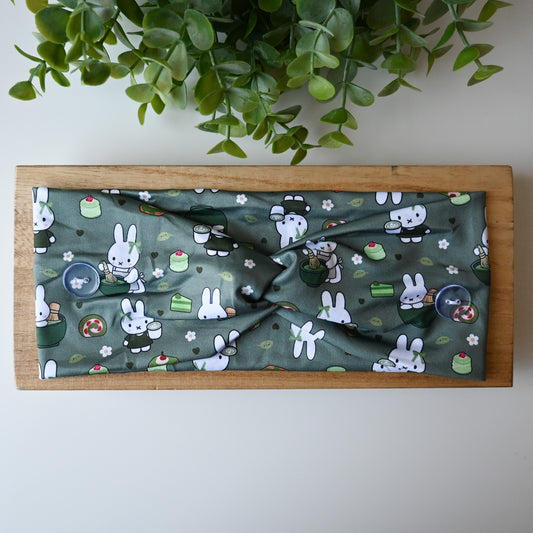MIFFY GREEN WITH MATCHA THEMED HEADBAND