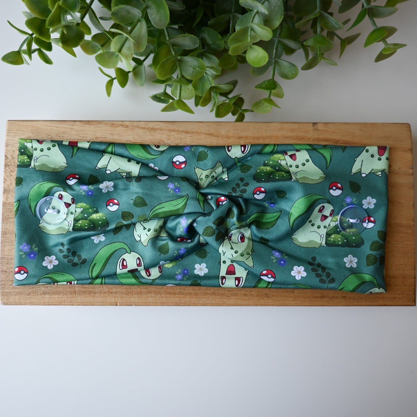 POKEMON - CHIKORITA THEMED HEADBAND