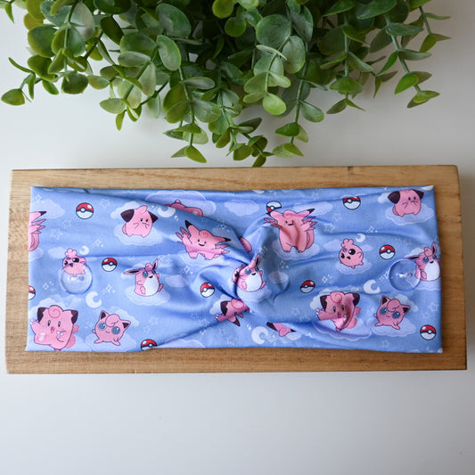 POKEMON - JIGGLYPUFF AND CLEFAIRY THEMED HEADBAND