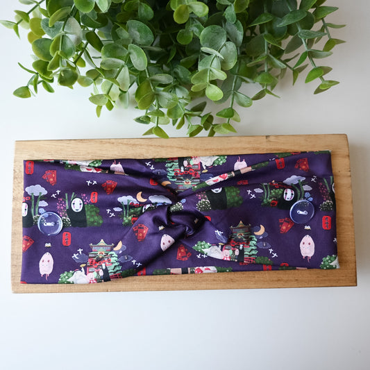 SPIRITED AWAY - NO FACE PURPLE THEMED HEADBAND