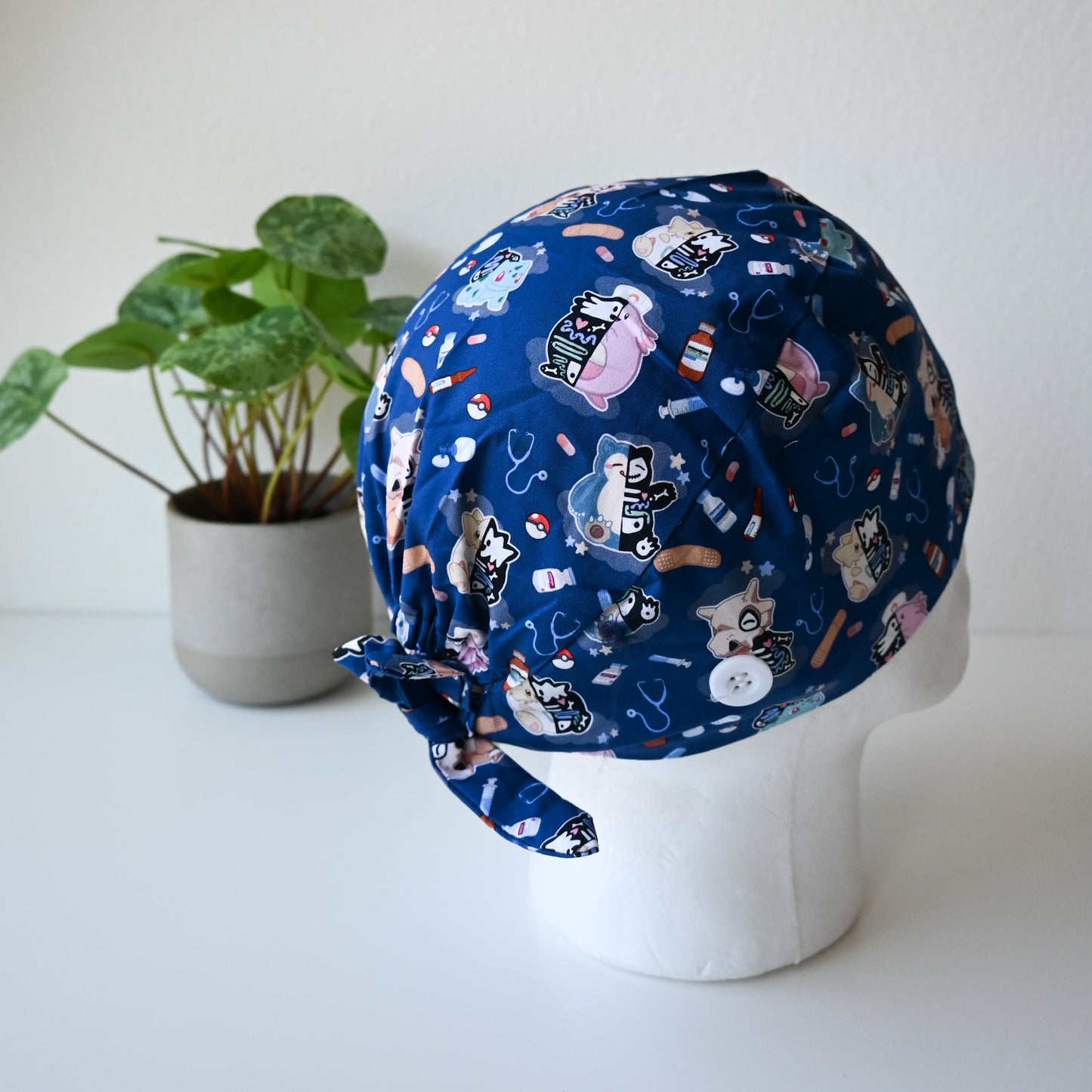 POKEMON - ANATOMY THEMED SATIN LINED REGULAR SCRUB CAP