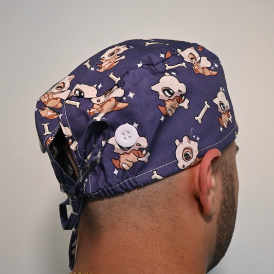 POKEMON - CUBONE THEMED SATIN LINED REGULAR SCRUB CAP