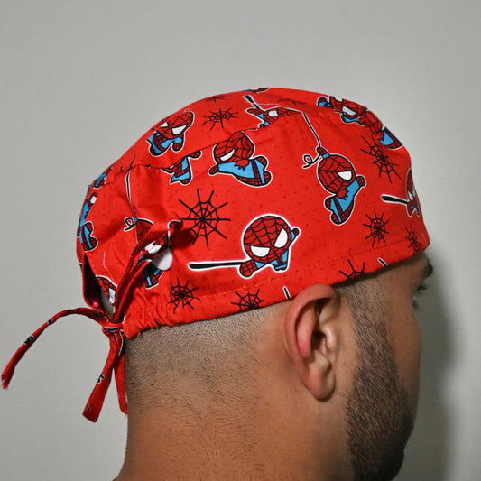 SPIDERMAN - CHIBI SPIDERMAN SATIN LINED REGULAR SCRUB CAP