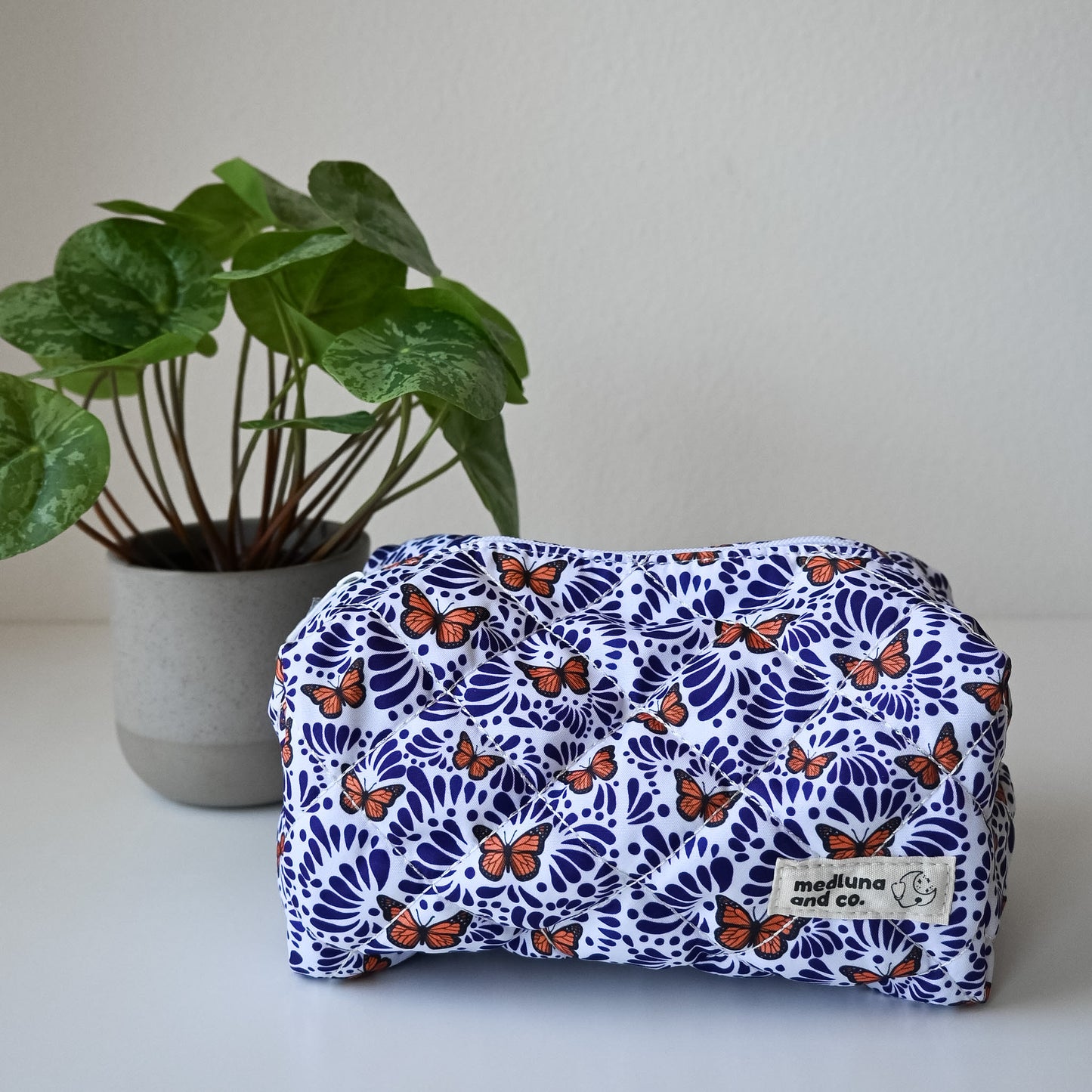 BUTTERFLY TALAVERA THEMED MAKEUP BAG