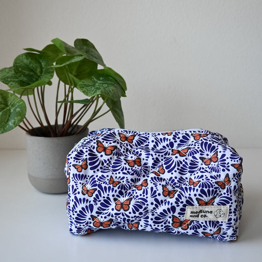 BUTTERFLY TALAVERA THEMED MAKEUP BAG