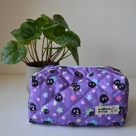 STUDIO GHIBLI - SOOT SPRITES WITH KONPEITO THEMED MAKEUP BAG