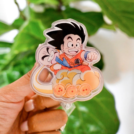 DRAGONBALLZ ACRYLIC SHAKER BADGE REEL