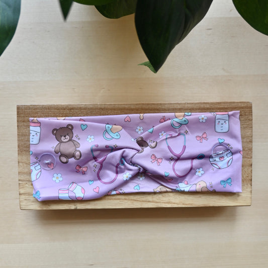 LABOR AND DELIVERY THEMED HEADBAND