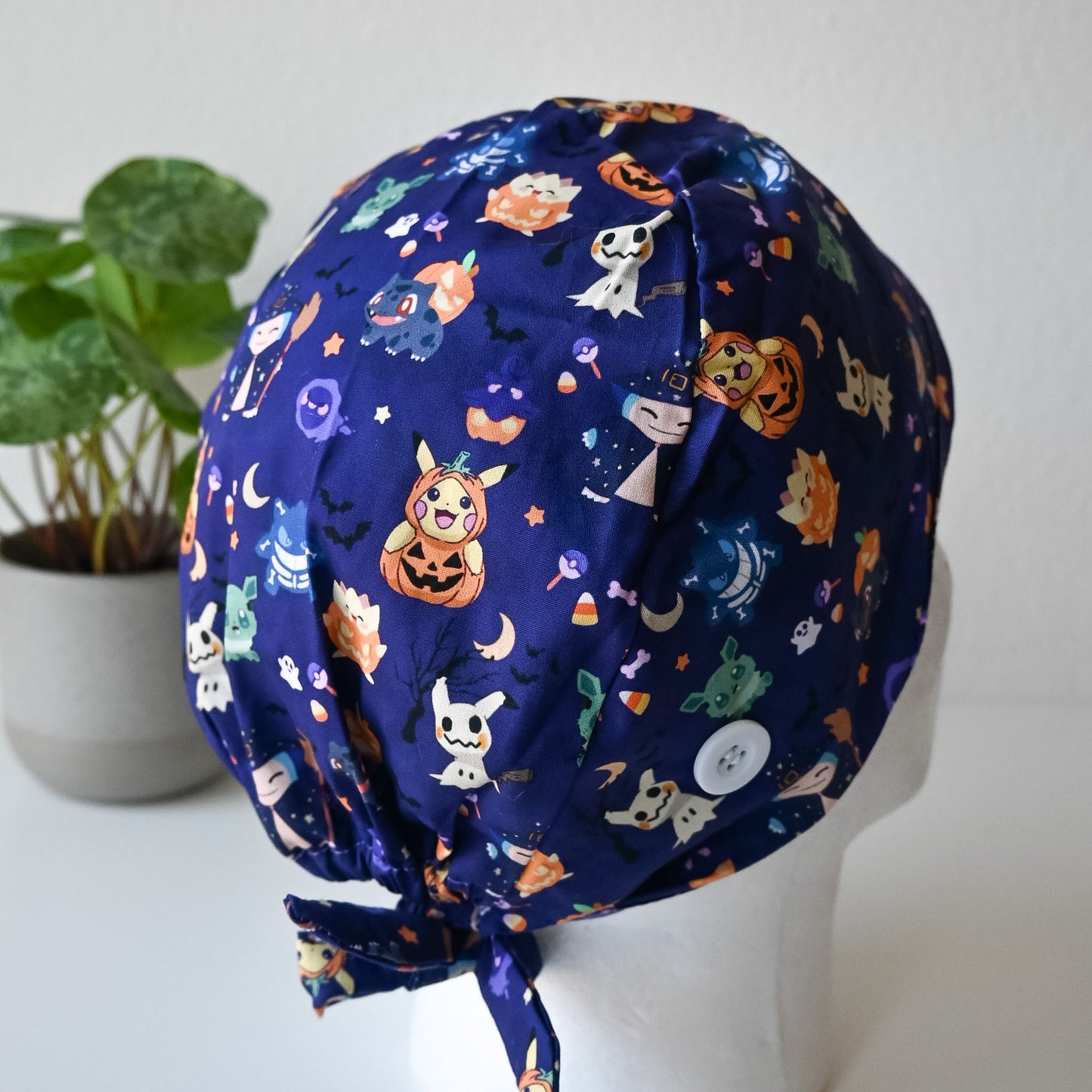 POKEMON - HALLOWEEN THEMED SATIN LINED REGULAR SCRUB CAP