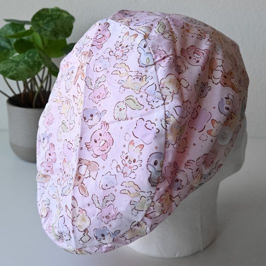 POKEMON - NEUTRAL POKEMON THEMED SATIN LINED EURO STYLE SCRUB CAP