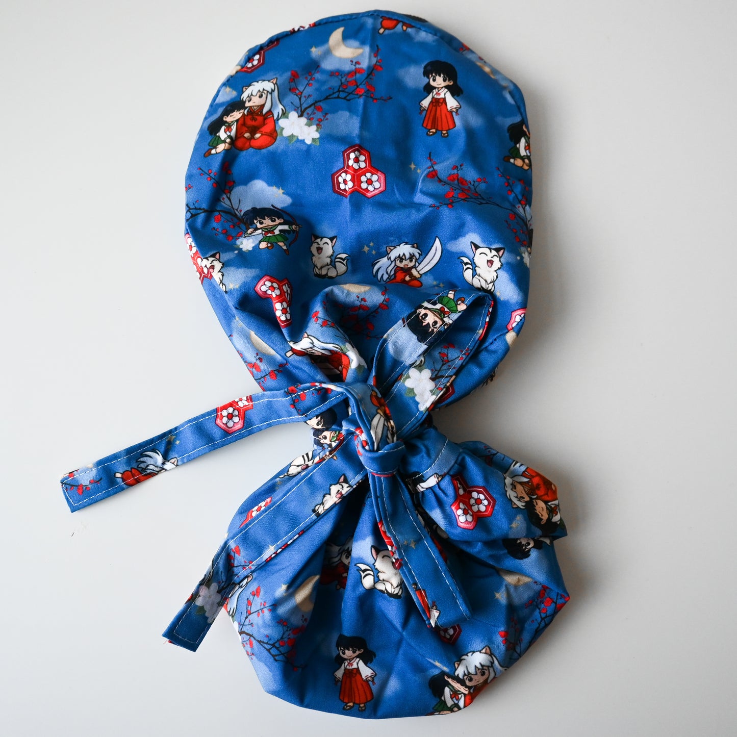 INUYASHA - CHARACTERS THEMED SATIN LINED PONYTAIL SCRUB CAP