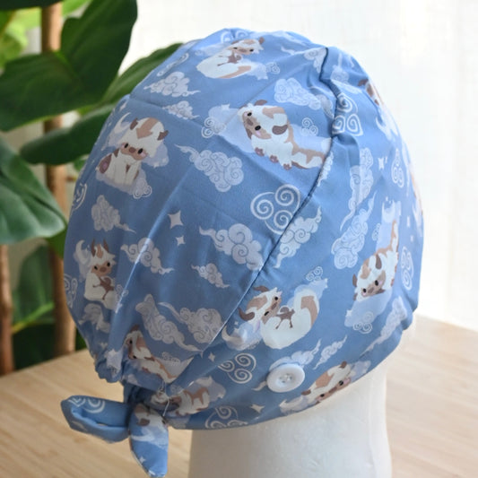 ATLA - APPA FLYING IN THE SKY THEMED SATIN LINED REGULAR SCRUB CAP