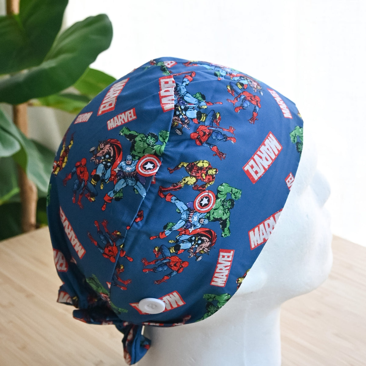 MARVEL CHARACTERS THEMED SATIN LINED REGULAR SCRUB CAP