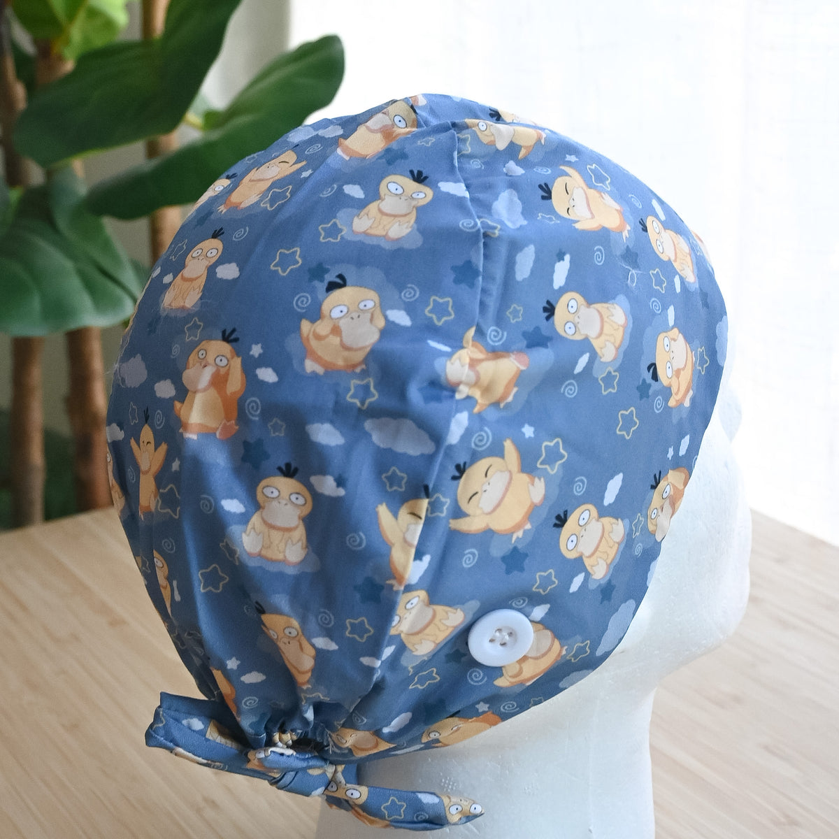 POKEMON - PSYDUCK THEMED SATIN LINED REGULAR SCRUB CAP