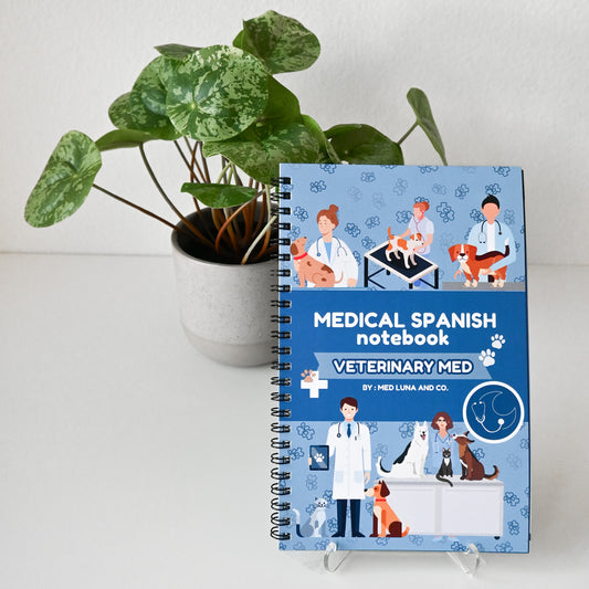 THE COMPLETE MEDICAL SPANISH VETERINARY MEDICINE NOTEBOOK (read caption)