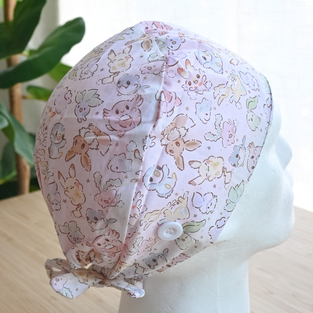 POKEMON - NEUTRAL POKEMON THEMED SATIN LINED REGULAR SCRUB CAP