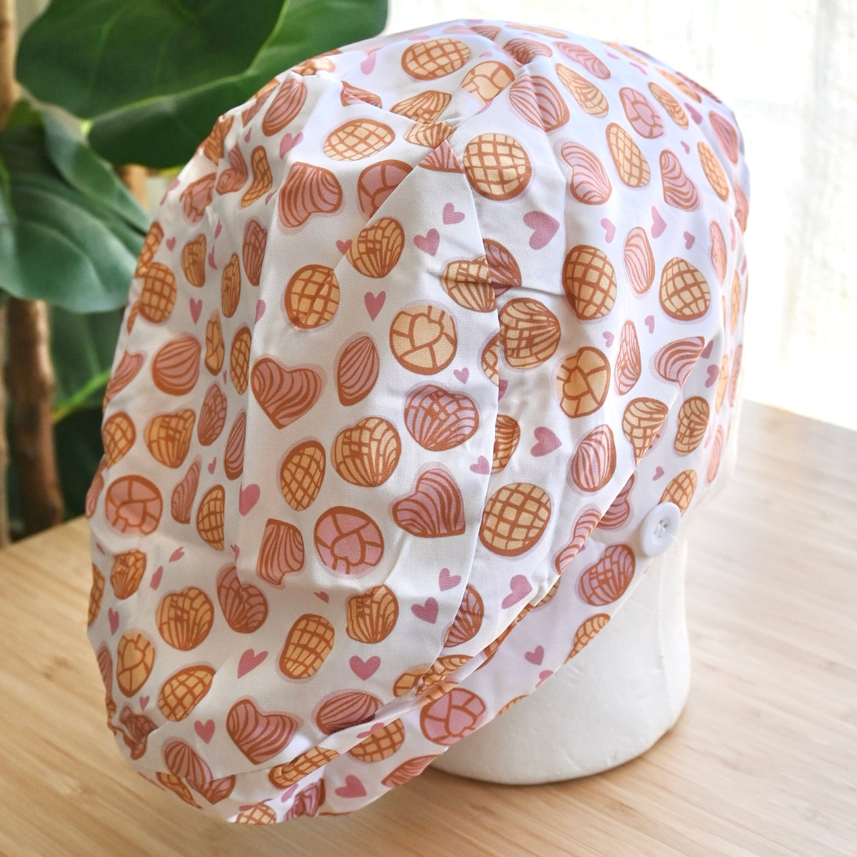 CONCHAS THEMED SATIN LINED EURO STYLE SCRUB CAP