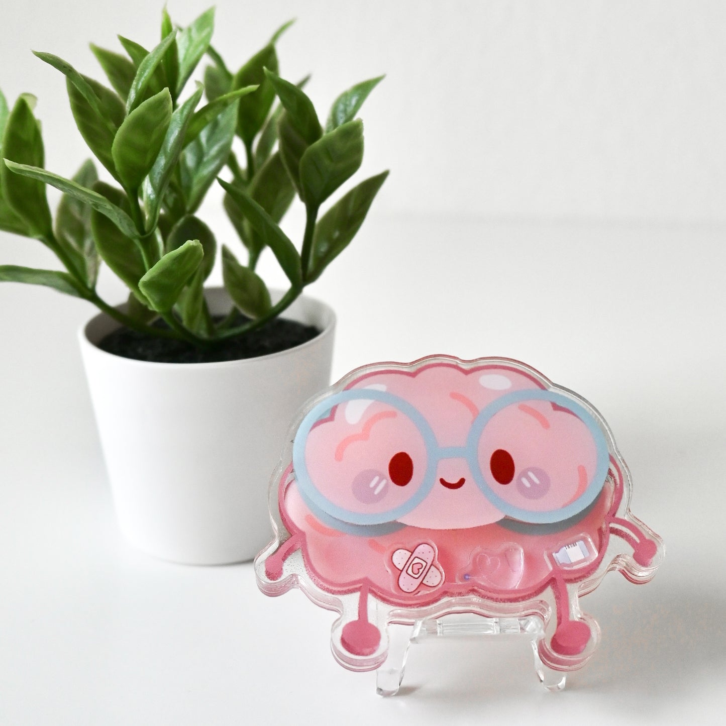 NEUROLOGY THEMED  ACRYLIC SHAKER BADGE REEL