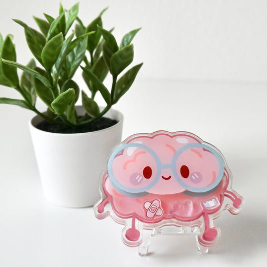 NEUROLOGY THEMED  ACRYLIC SHAKER BADGE REEL