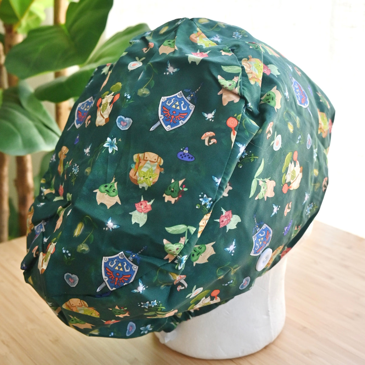 LEGEND OF ZELDA - KOROKS THEMED SATIN LINED EURO STYLE SCRUB CAP