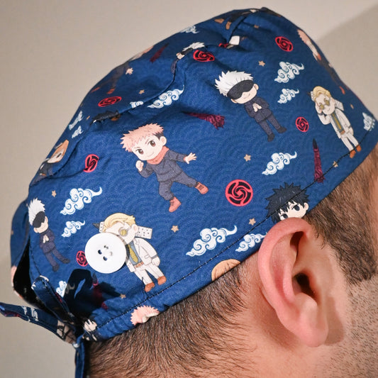 JUJUSTSU KAISEN - ALL CHARACTERS SATIN LINED REGULAR SCRUB CAP