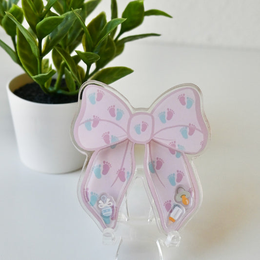 LABOR AND DELIVERY THEMED ACRYLIC SHAKER BADGE REEL