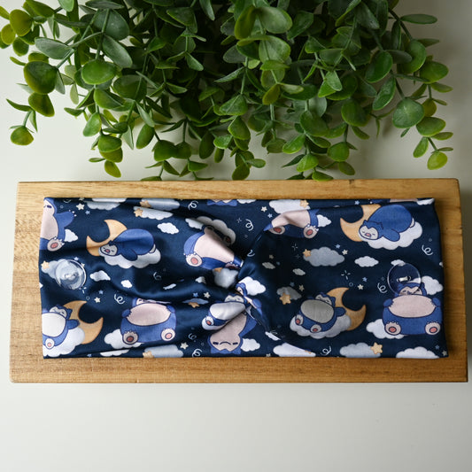 POKEMON - DARK BLUE SNORLAX ON CLOUDS THEMED HEADBAND