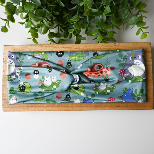 MY NEIGHBOR TOTORO - GREEN TOTORO WITH CREATURES HEADBAND