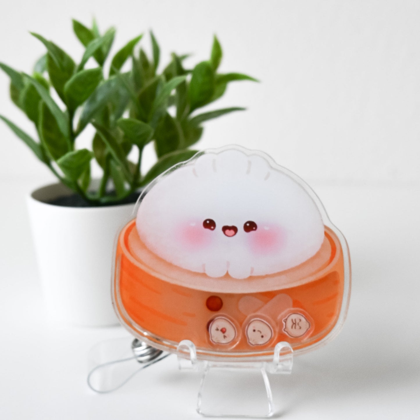BAO THEMED ACRYLIC SHAKER BADGE REEL