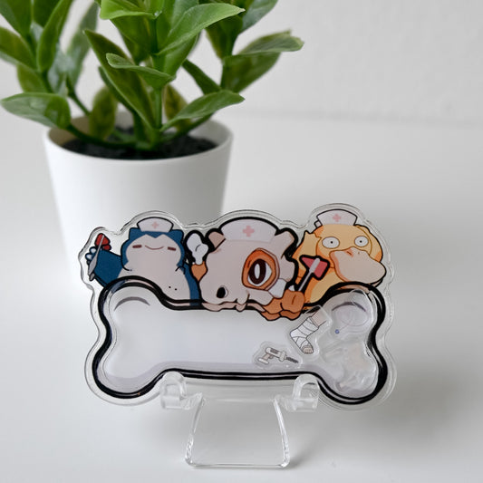 ORTHOPEDICS POKEMON THEMED ACRYLIC SHAKER BADGE REEL