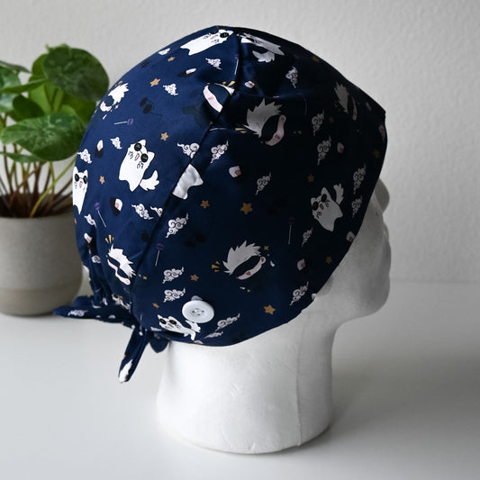 JUJUTSU KAISEN - SATURO GOJO THEMED SATIN LINED REGULAR SCRUB CAP